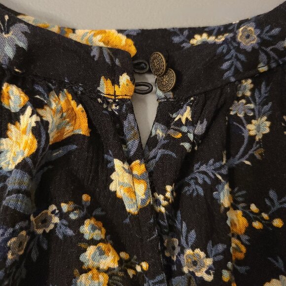 American Eagle Blouse - XS Navy Blue Floral - Picture 9 of 13